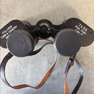 Black and Brown Binoculars